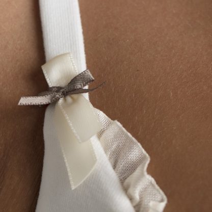 Soutien gorge coton bio - Marguerite Ivoire – Image 2
